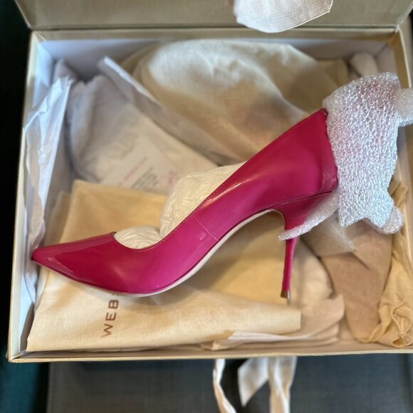 Sophia Webster Patent Leather Butterfly Pump Very Berry — 37 - Picture 2 of 8